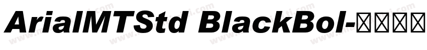 ArialMTStd BlackBol字体转换